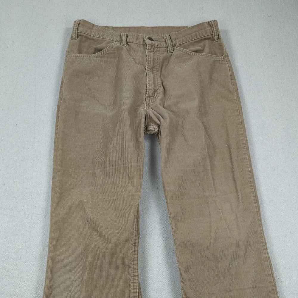 Vintage Levis 646 Corduroy Pants Men 32x30 Brown Flare Bell Bottom Talon 70s 80s